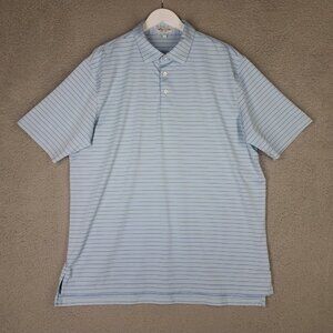 Peter Millar Summer Comfort Polo Shirt Adult XL Performance Golf Travel Striped